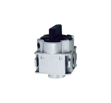 Ball valve 3/2-way »multifix-mini«, lockable, Size 0, G 1/4