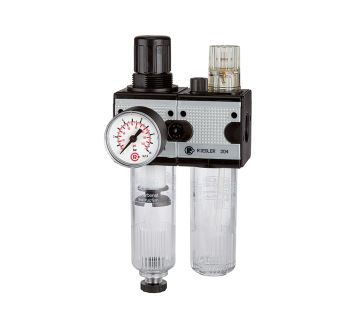 Service unit 2-part »multifix« with PC container, Size 1, G 3/8