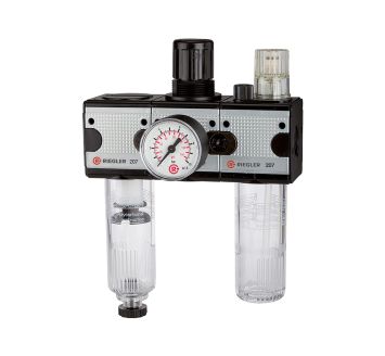 Service unit 3-part »multifix« with PC container, Size 1, G 3/8