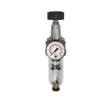 Filter regulator »Standard«, PC container, 5 µm, Size 1, G 3/8