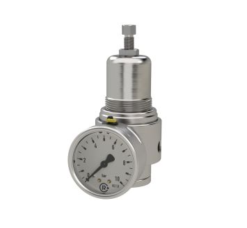 Stainless steel pressure regulator, 1.4404, G 1/4, 0.5 - 8 bar