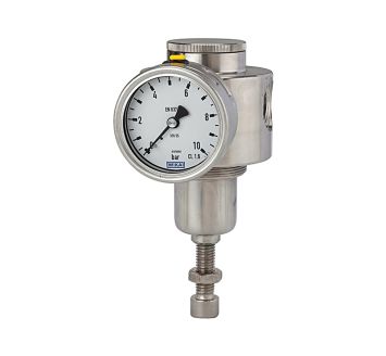 Stainless steel pressure regulator, 1.4404, G 1/2, 0.5 - 8 bar