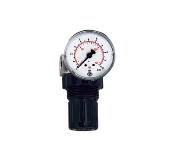 Pressure regulator for water, pressure gauge, G 1/4, 0.1 - 3 bar