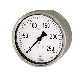 Pressure gauge, robust design, G 1/2, 0 - 1.6 bar, Ø 100