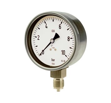 Manometer, CrNi-Stahl, G 1/2 radial unten, -1 / +3,0 bar, Ø 100