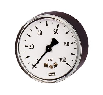 Capsule pressure gauge, rear centric, G 1/4, 0 - 60 mbar, Ø 63