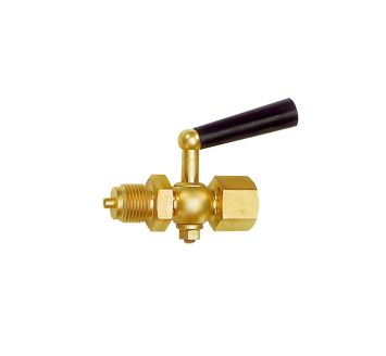 Block valve pressure gauge, Bushing - taps, bright brass, G 3/8