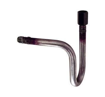 Syphon in U shape, connection taps, G 1/2, CrNi steel 1.4571