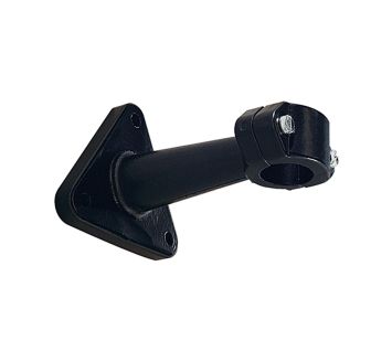 Measurement device holder, Extension 100, black painted aluminium