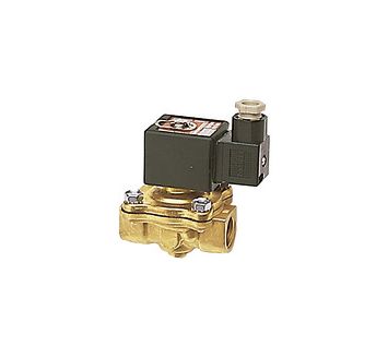 2/2-way solenoid valve, NC, force pilot operated, 230 V, Rp 1/2