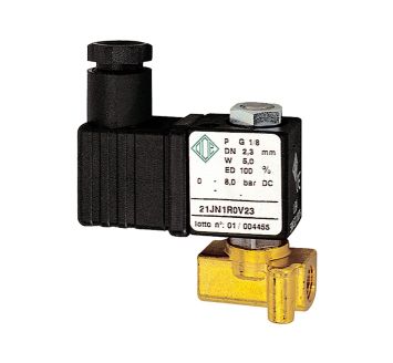 2/2-solenoid valve,NC,dir. operated,230V,50Hz,FPM,G1/8,PN0-18bar