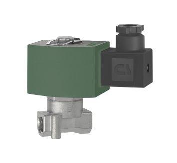 2/2-Wege-MV., ES, FPM, NC, direktg., 24 V DC, G 1/4, PN 0-3,5 bar