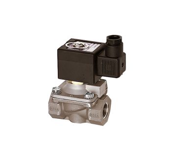 2/2-Wege-MV.,ES,FPM,NC,zwangsg.,230 V,50-60 Hz, G 1/2, PN 0-9 bar
