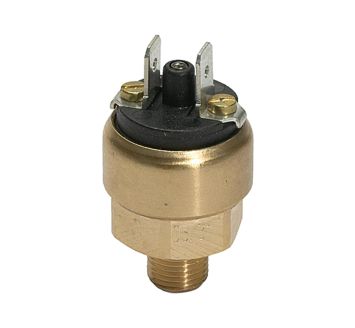 Pressure switch mini design, Brass, G 1/8, Setting range 1-10 bar