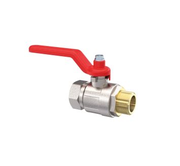 Ball valve, Standard type, IT/ET, nickel-plated brass, G 3/8