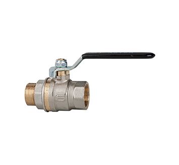 Ball valve standard design, black steel lever, IT/ET, G 1/2