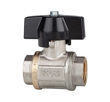 Ball valve heavy duty design, Butterfly handle, IT/IT, G 3/8