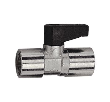 Mini ball valve, Rotating handle, Rp 1/4 IT