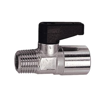 Mini ball valve, Rotating handle, R/Rp 1/8 ET/IT