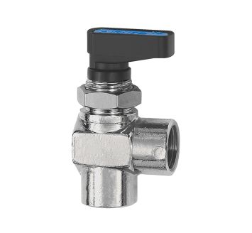 Angled mini ball valve, Control panel integration, G 1/8 IT