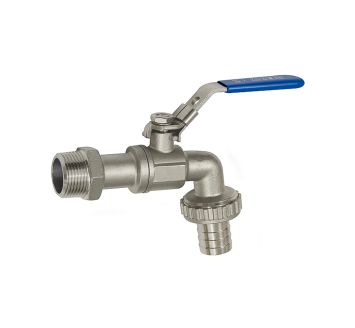 Ball drain valve, Stainless steel 1.4408, G 3/4 ET, DN 20