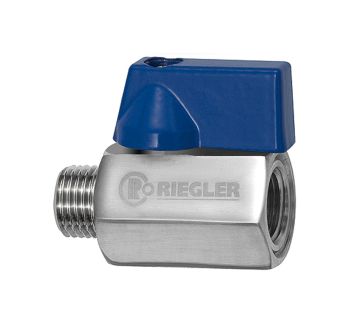 Mini ball valve, Stainless steel 1.4408 CF8M, IT/ET, G 3/8, DN 10