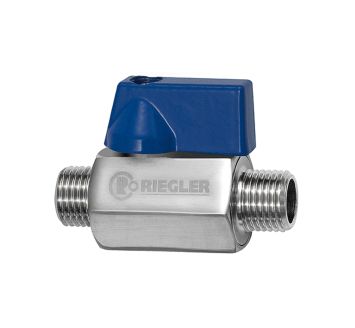 Mini ball valve, Stainless steel 1.4408 CF8M, ET/ET, G 1/4, DN 8