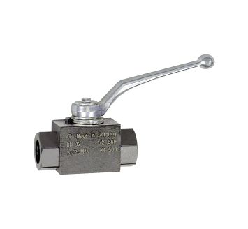 Ball valve, High pressure design, G interior thread, Steel, G 1/4