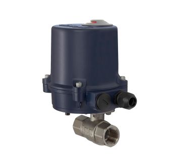 Brass ball valve, Elect. actuation drive 230 V AC,50 Hz, Rp 1 1/2