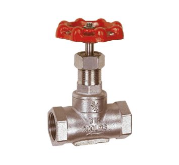 Shut-off valve, stainless steel 1.4401/1.4408, G 1/2