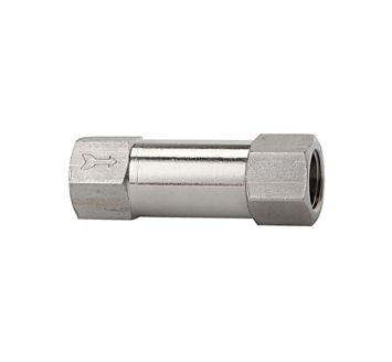 Check valve, Straight-way variant, Stainless steel 1.4404, G 1/4