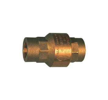 Check valve, Full passage, Brass, Rp 3/4, 20 - 50 mbar