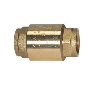 Check valve, Full passage, Brass, G 3/4, 0.01 - 0.03 bar