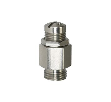 Mini bleeder valve, 1.4305, G 1/8, Trigger pressure 0.5 - 1 bar