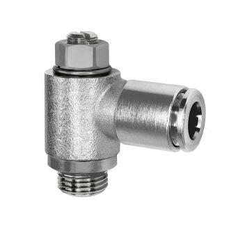 Throttle check valve, supply air, M5, plug-in connector 4