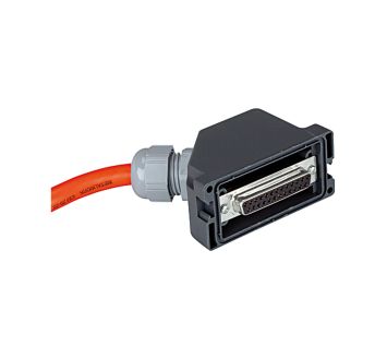 El. connection (multipole 25-pole, IP 65), Socket IP 67 5 m cable