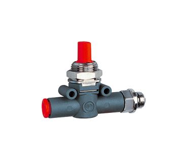 Blocking valve, Hose (inlet) - thread (outlet), G 3/8, hose 8