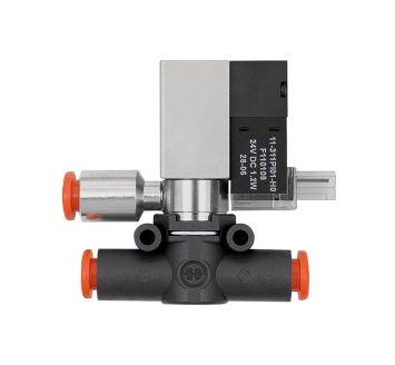 3/2-way solenoid valve »lineonline«, Controlled venting NC hose 8