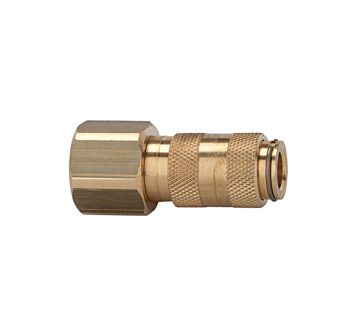 Quick-connect coupling I.D. 2.7, bright brass, G 1/8 IT