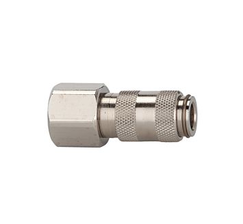 Quick-connect coupl. I.D. 2.7 nickel-plated brass, G 1/8 IT