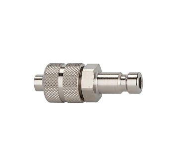 Nipple for couplings I.D. 2.7, nickel-plated brass, for hose 5x3