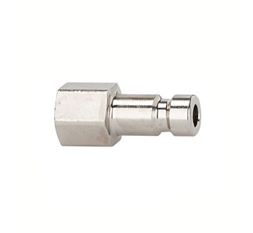 Nipple for couplings I.D. 2.7, St. steel 1.4404, G 1/8 IT, AF 12