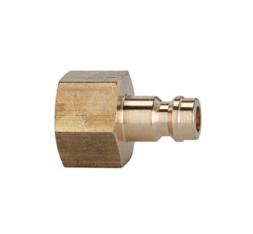 Nipple for couplings I.D. 5, bright brass, G 1/4 IT, AF 17