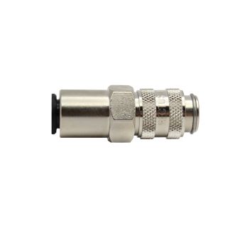 Quick-connect coupling I.D. 5, nickel-plated brass, push-in 8 mm