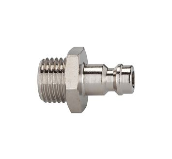 Nipple for couplings I.D. 5, nickel-plated brass, G 1/4 ET