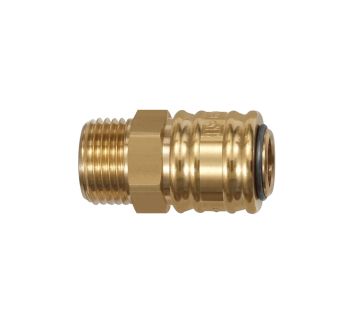 Quick-connect coupling I.D. 7.2, bright brass, G 1/8 ET