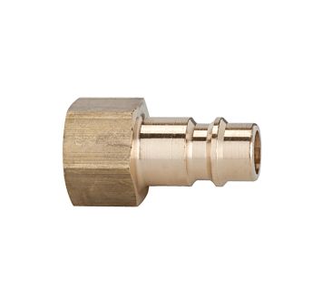 Nipple for couplings I.D. 7.2 - 7.8, bright brass, G 1/4 IT