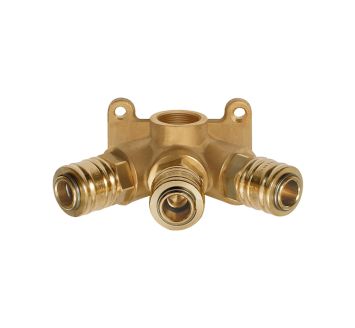 Distributor for wall mounting, quick-connect couplings I.D. 7.2