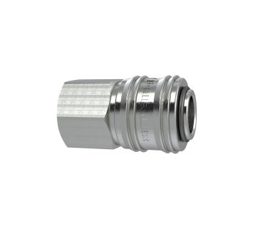 Quick-connect coupl. I.D. 7.2 nickel-plated brass, G 3/8 IT