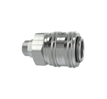 Quick-connect coupling I.D. 7.2, nickel-plated brass, Hose 6x4